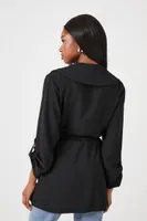 Women's Tie-Waist Wrap Coat