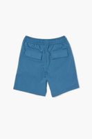 Kids Drawstring Cargo Shorts (Girls + Boys) in Blue, 11/12