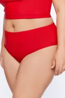 Women's Cheeky Bikini Bottoms in High Risk Red, 1X