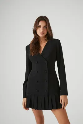 Women's Double-Breasted Blazer Mini Dress