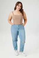 Women's Corset Crop Top