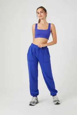 Women's Active French Terry Joggers in Blue Jewel Small