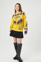 Women's Los Angeles Lakers Graphic Sweater in Purple Small