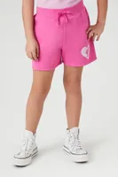 Girls Barbie Drawstring Shorts (Kids) Pink,