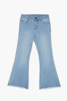 Girls Frayed Flare-Leg Jeans (Kids) Denim,