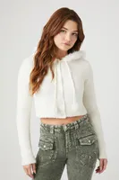 Women's Faux Fur-Trim Cardigan Sweater Vanilla