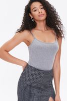 Women's Organically Grown Cotton Scoop Neck Cami in Heather Grey, XS