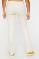 Women's Twill Mid-Rise Flare Pants in Vanilla Medium