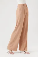 Women's High-Rise Straight-Leg Trousers in Natural, XL