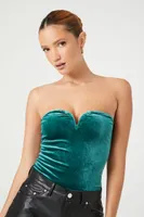 Women's Sweetheart Velvet Bodysuit