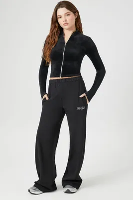 Women's Fleece New York Graphic Pants