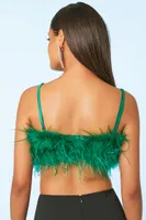 Women's Feather Cropped Cami