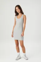 Women's Bodycon Tank Mini Dress in Heather Grey Large