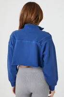 Women's Cropped Fleece Half-Zip Pullover