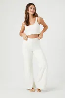 Women's Sweater-Knit Lounge Cropped Cami in Vanilla Small