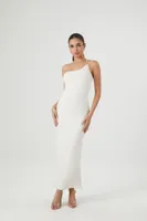 Women's Contour One-Shoulder Maxi Dress in Vanilla Small