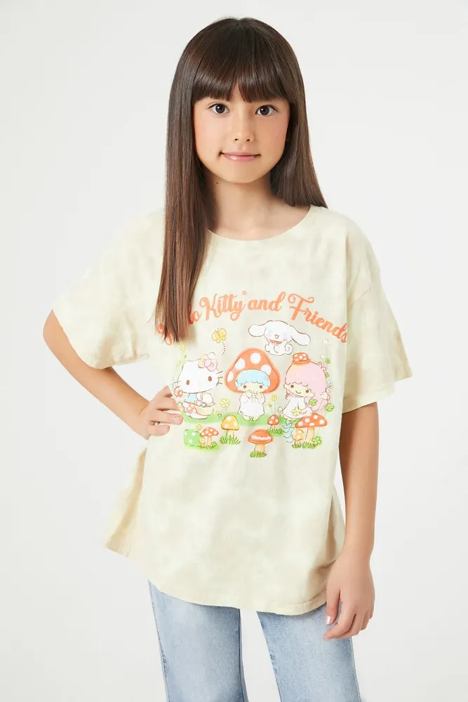 Girls Hello Kitty & Friends T-Shirt (Kids) Tan,