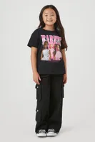 Girls Barbie Girl Graphic T-Shirt (Kids) in Black, 11/12