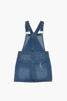 Girls Denim Overall Dress (Kids) Medium Denim,