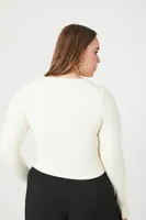 Women's Long-Sleeve Top Cream,