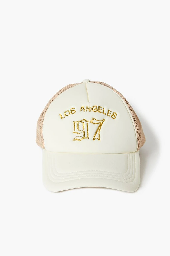 Los Angeles 97 Trucker Hat in Tan/Cream