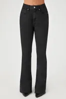 Women's Mid-Rise Flare Jeans in Black, 30