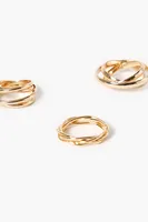 Women's Multi-Band Ring Set Gold,