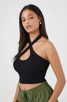 Women's Compact Ribbed Knit Crop Top