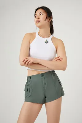 Women's Cargo Pocket Pull-On Shorts Large