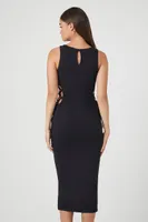 Women's Crisscross Cutout Midi Dress