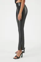 Women's Faux Leather Flare Leggings