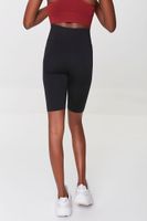 Women's Active Seamless High-Rise 9-inch Biker Shorts in Black Small