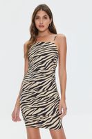 Women's Zebra Print Mini Dress