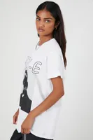 Women's Eazy-E Oversized Graphic T-Shirt in White, Size S/M