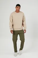 Men Drop-Sleeve Pullover in Taupe, XXL