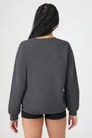 Women's Fleece Brooklyn Graphic Pullover Charcoal