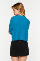 Women's Purl Knit Long-Sleeve Sweater