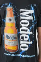 Men Cerveza Modelo Graphic Tee in Black Small