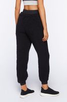 Women's Active Faux Shearling Joggers in Black Small