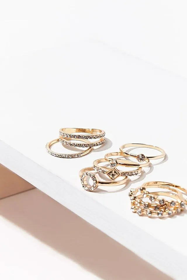 Sakura Sparkle Ring Set