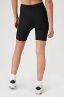 Women's Ribbed Knit Biker Shorts