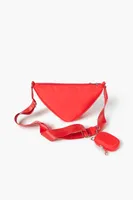 Women's Triangular Crossbody Bag in Red