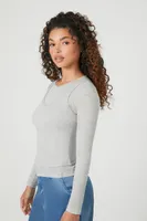 Women's Layered Combo Top in Grey, XL