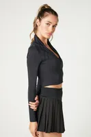 Women's Active Cropped Zip-Up Jacket