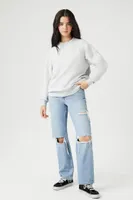 Women's Fleece Zip-Up Sweatshirt in Heather Grey Large