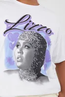 Women's Lizzo Graphic T-Shirt in White, 0X