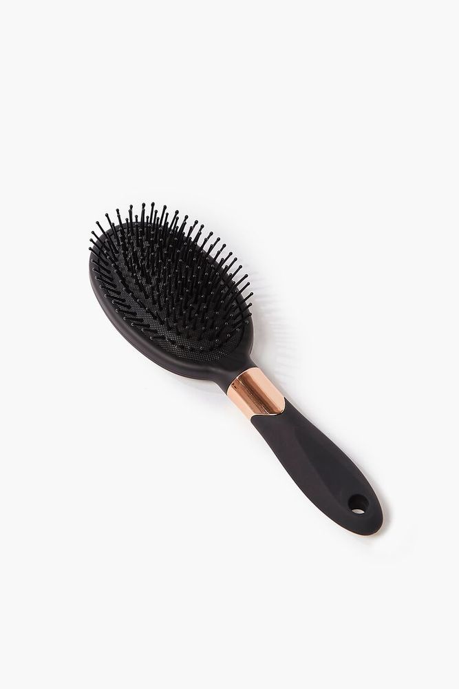 Ball-Tip Hair Brush in Black/Gold