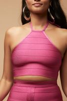 Women's Herve Leger Halter Crop Top