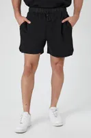 Men French Terry Drawstring Shorts in Black, XXL