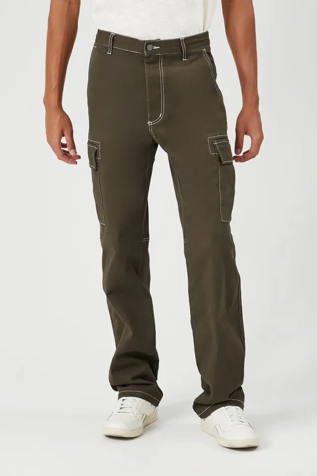 American Stitch Olive Satin Jogger Pants